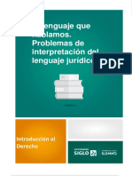 El Lenguaje Que Hablamos. Problemas de Interpretación Del Lenguaje