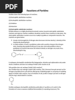 Reactions of Pyridine