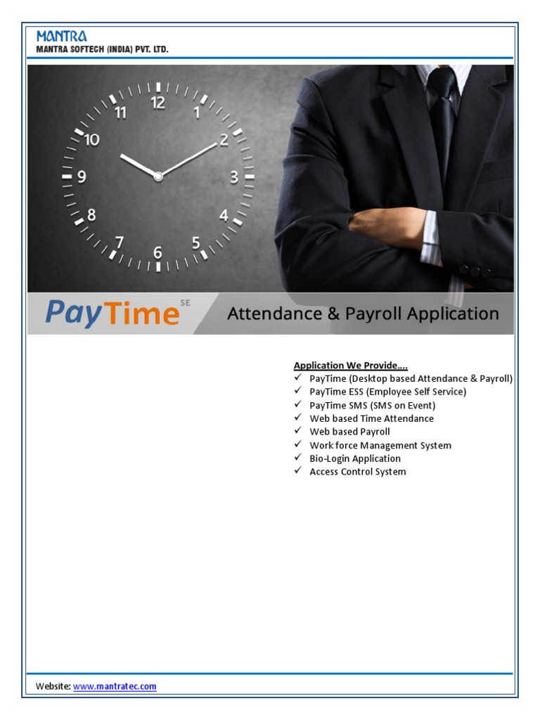 PayTime Attendance & Payroll Software | PDF | Port (Computer Networking ...