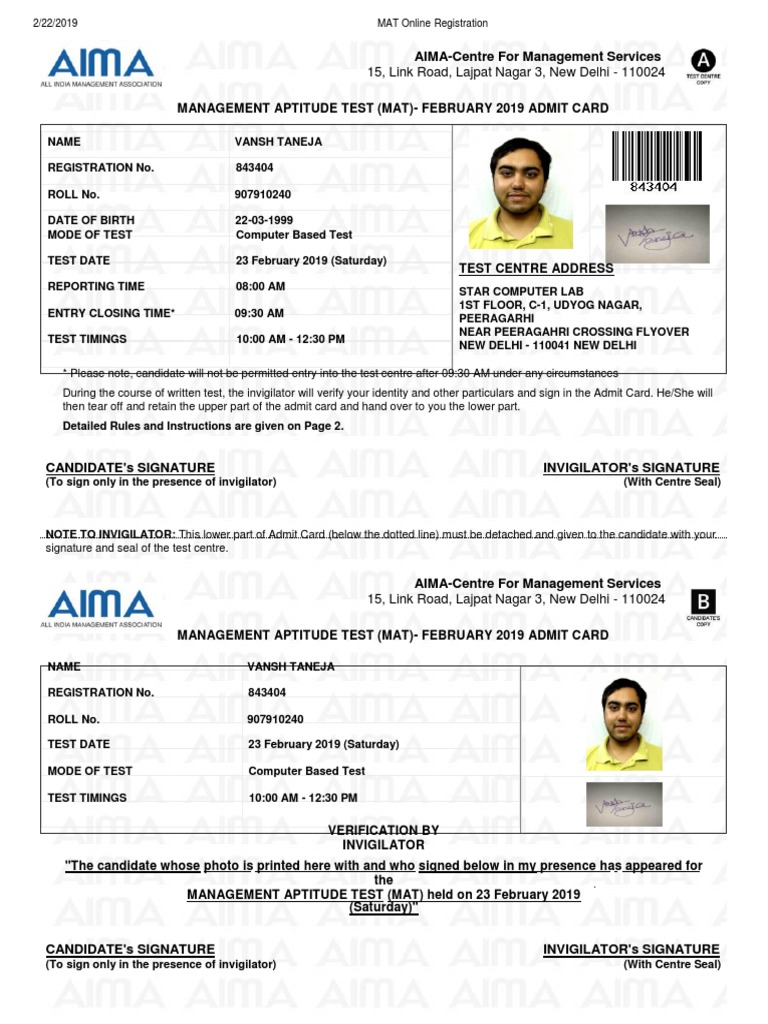 MAT Online Registration Download Free PDF Test (Assessment