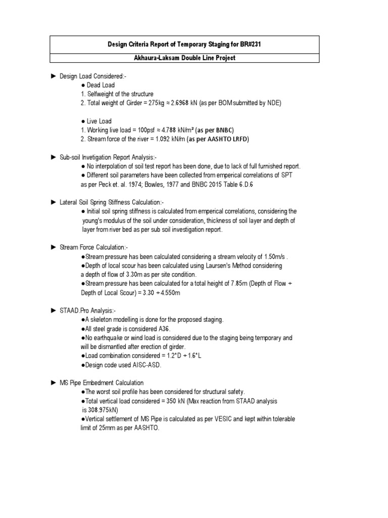 Design Criteria PDF | PDF | Earth Sciences | Mechanics