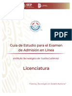 Guia Estudio Examen Admision Linea Ittg PDF