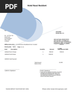 Hotel Rasoi Resident: Invoice