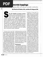 Structural Topping for Hollowcore Floors | PDF | Concrete | Precast ...