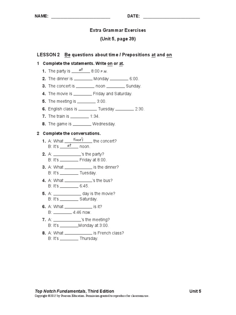 UNIT 05 Extra Grammar Exercises | PDF | Language Arts & Discipline
