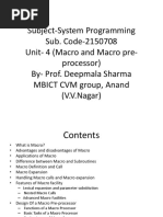 Systems Programming Notes