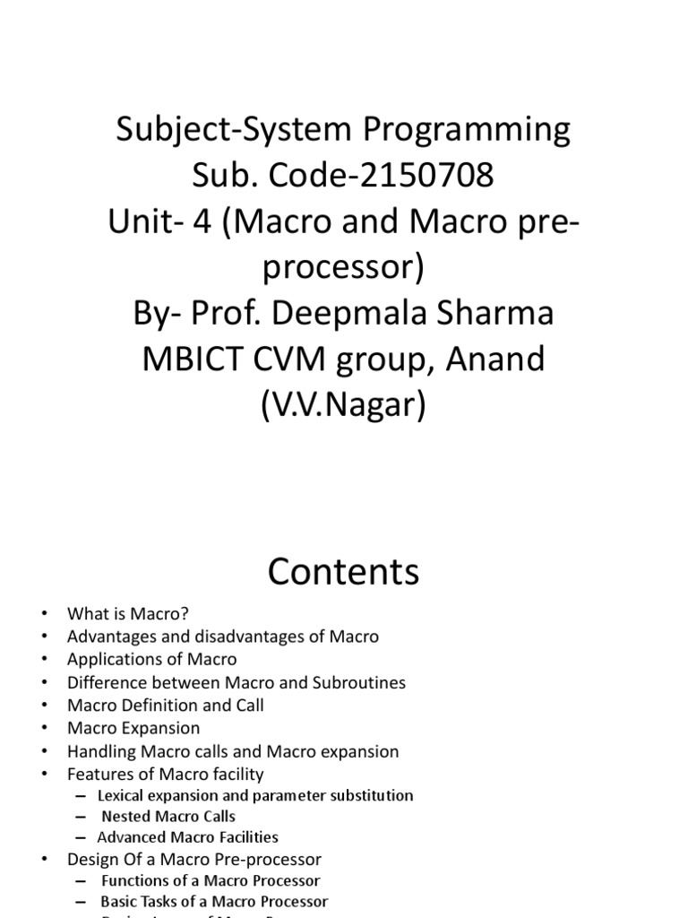 Systems Programming Notes | PDF | Assembly Language | Computer Program