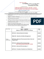 KBC NMU Time Table M. Pharmcy (PCI) May 2019