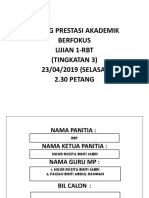 Dialog Prestasi Akademik Berfokus Ujian 1-Rbt (Tingkatan 3) 23/04/2019 (SELASA) 2.30 PETANG