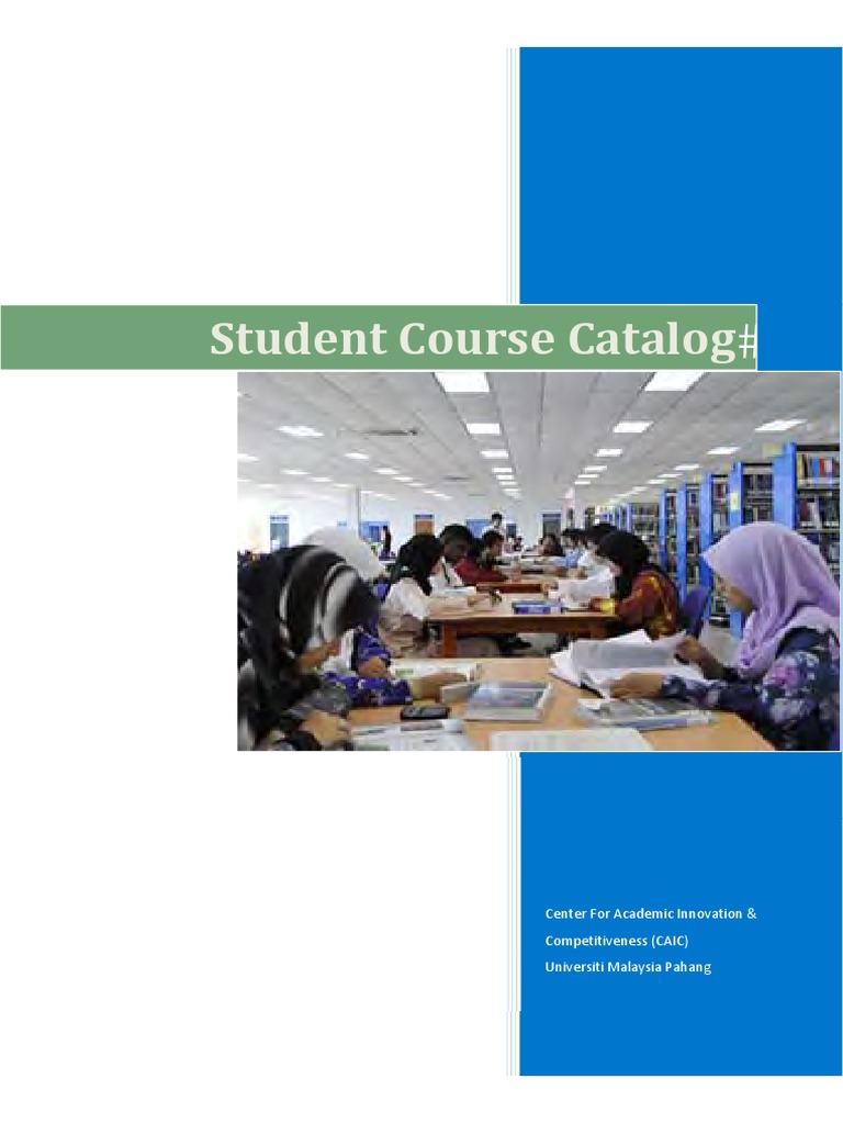 Course Catalog PDF Course Credit Chemistry