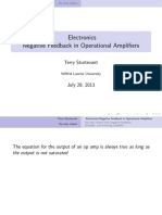 Electronics Negative Feedback in Operational Amplifiers: Terry Sturtevant
