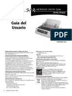 Manual de Usuario Microline 390 Turbo PDF