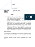 Sampling Plan Population Definition