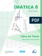 Matemática 08º Grado LTES-NICA- Mined, Unan-Managua, Unan-León - Jica 1ra. Ed. 2019
