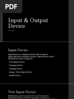 Input & Output Device