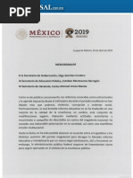 2019 memorandum mayo pdf 3 memorándum austeridad, AMLO (1) 03may19