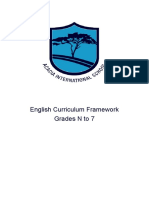 English curriculum framework grades to 7