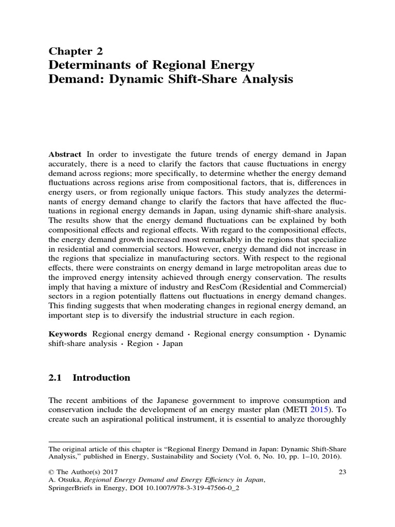 Determinants of Regional Energy Demand | PDF | World Energy Consumption ...