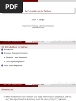 An Introduction To Splines: James H. Steiger