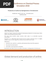 Production of Aniline by Hydrogenation of Nitrobenzene