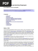 History of Programming Languages: From Wikipedia, The Free Encyclopedia