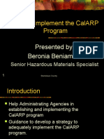How To Implement The CalARP Program
