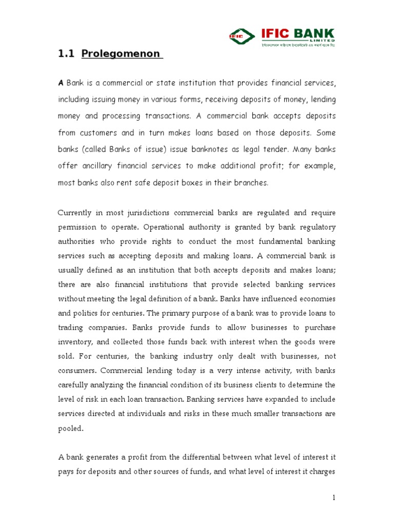 Banking Internship Report Analysis | PDF | Banks | Loans