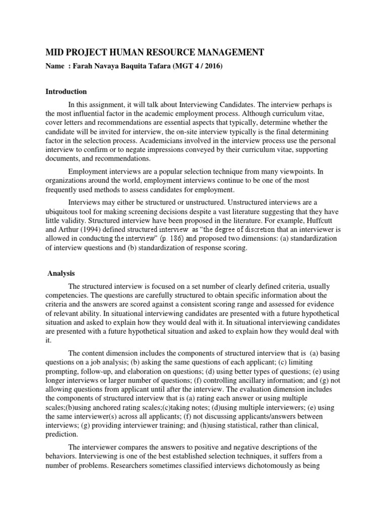 Candidate Interviewing Techniques Explained | PDF | Interview | Résumé