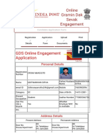 GDS Online Engagement Application