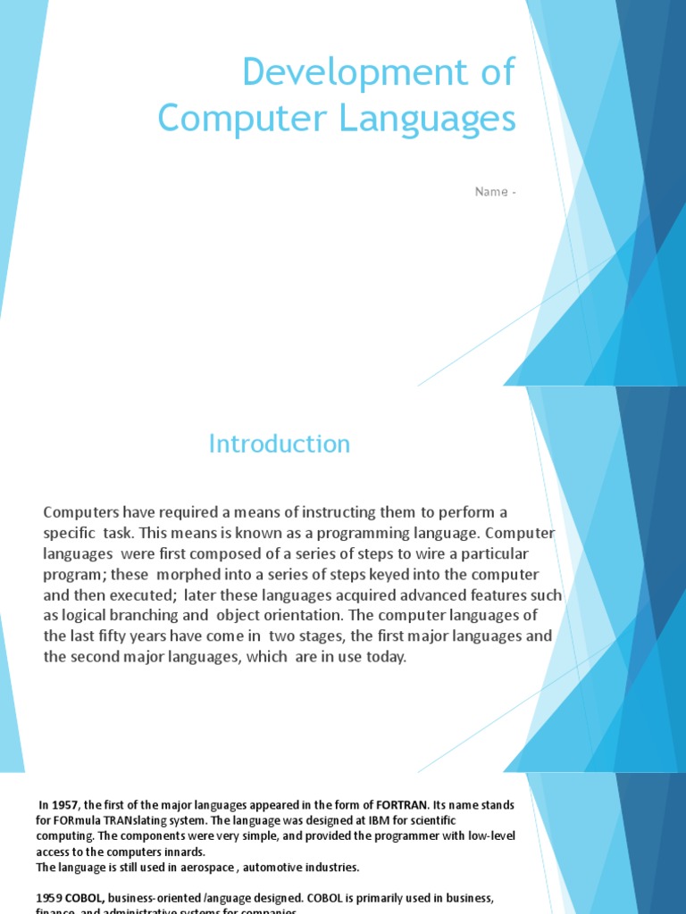 Development of Computer Languages | PDF | Ruby On Rails | Programming ...