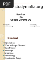 Seminar On Google Chrome OS: Submitted To: Submitted by