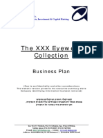 The XXX Eyewear Collection Business Plan
