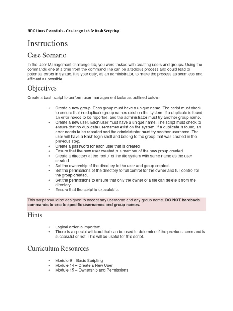 Linux Essentials Chapter 9 Exam