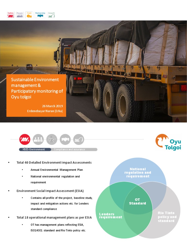 Participatory Environmental Management at Oyu Tolgoi | PDF ...