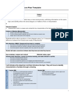 Direct Instruction Lesson Plan Template: English