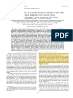 Altered Virulence of Vaccine Strains of Measles Virus After Prolonged Replication in Human Tissue