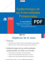 Epidemiología Enfermedades Profesionales 2012