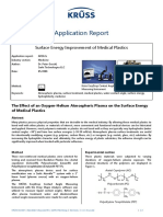 Application Report: Surface Energy Improvement of Medical Plastics