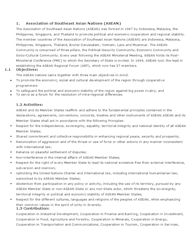 Overview of ASEAN, EU, and NAFTA | PDF | Association Of Southeast Asian ...