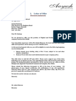 Appointment Letter Sample