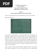 Advanced Operations Research Prof. G. Srinivasan Department of Management Studies Indian Institute of Technology, Madras