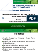 Gestion de Aguas - Subterraneas en La Politica Hidrica Nacional PDF