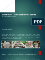 Evidence Environmental Issues