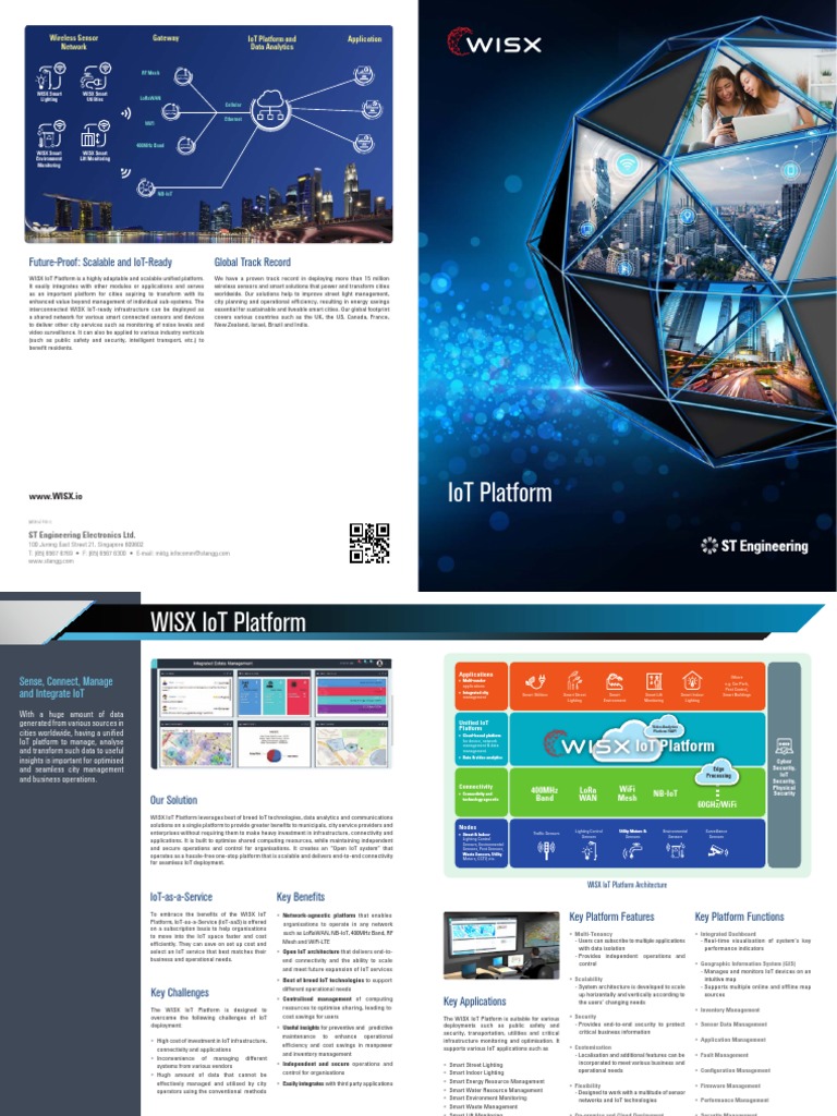 WISX IoT Platform Brochure | PDF | Internet Of Things | Wi Fi