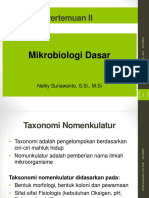 Mikrobiologi Dasar (Taxonomi)
