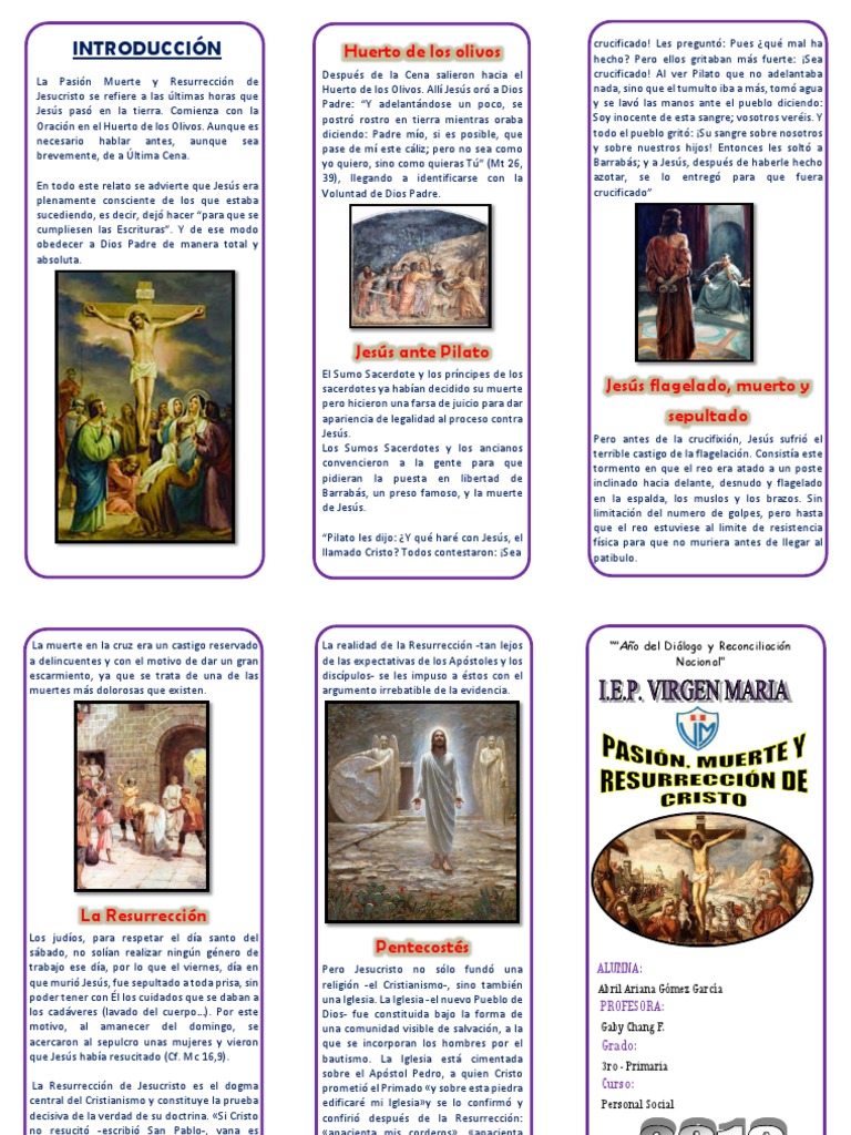 Vida Pasion y Muerte | PDF | La resurrección de Jesús | Jesús