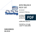 Are You Struggling in English Class?: For More Information: CALL: 710-5761