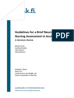 Guidelines For A Brief Neurological Nursing Assessment in Acute Care