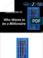 Welcome To Who Wants To: Be A Millionaire