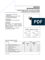 BDW93C BDW94B/BDW94C: Complementary Silicon Power Darlington Transistors